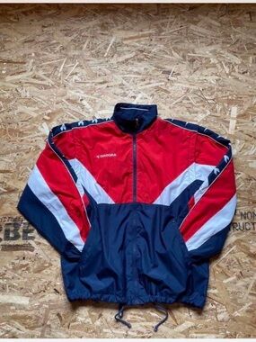 Diadora Red, Navy & White Men’s Windbreaker Jacket